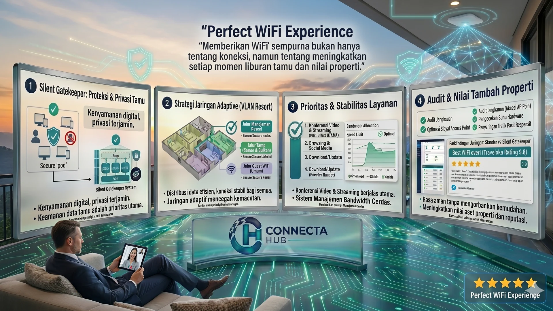 Setting WiFi dan Jaringan untuk Hotel di Bandung